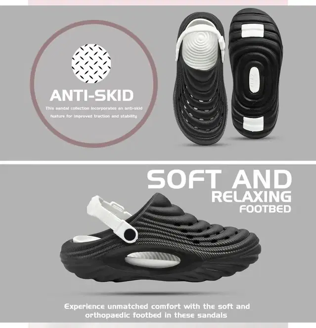 Clogs for Men, Black (6)