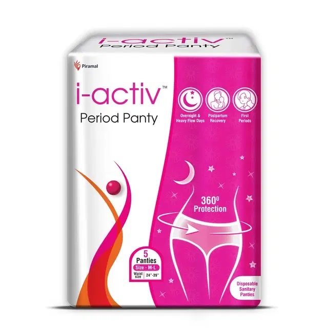 I-activ Period Panty (Size - M to L) - 5 Pcs