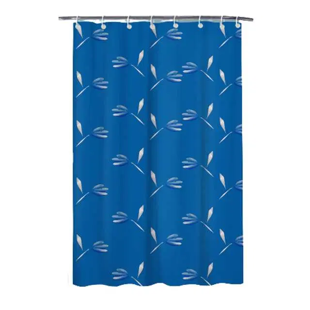 E-Retailer PVC Waterproof Shower Curtain, Blue, 84X54 Inches, SPM-21