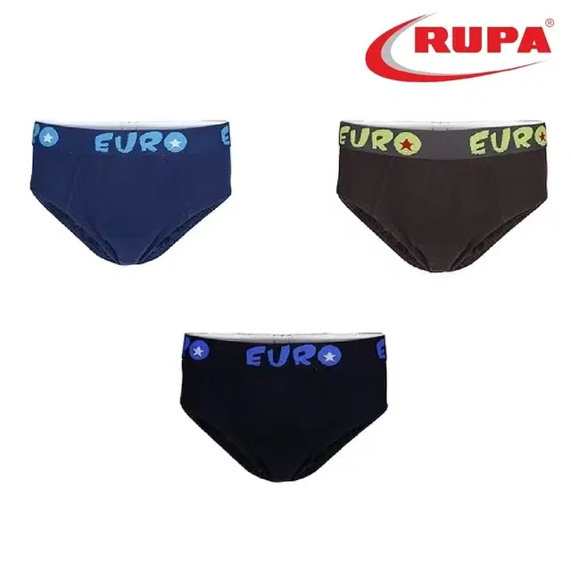 Rupa Euro Micra Briefs for Kids Pack of 1, Multicolor (70 cm)
