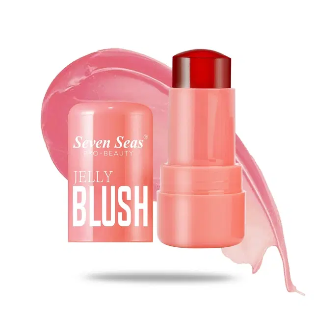 Seven Seas Jelly Blush Tint Jelly Texture, Poppy Pink