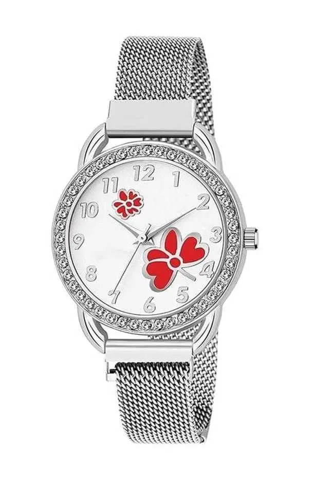 Analog Watch For Womens (Silver) (WS-276)