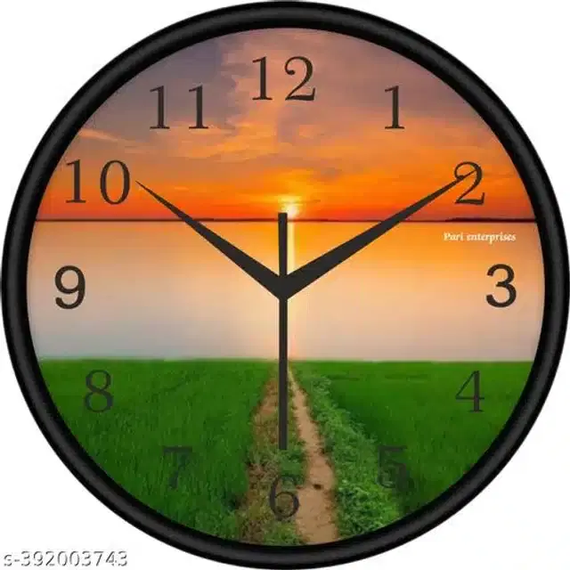 Analog Wall Clock for Home, Multicolor