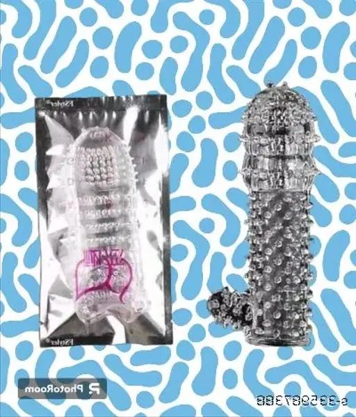 Crystal Dotted Reusable Condom for Men, Transparent, Pack of 1