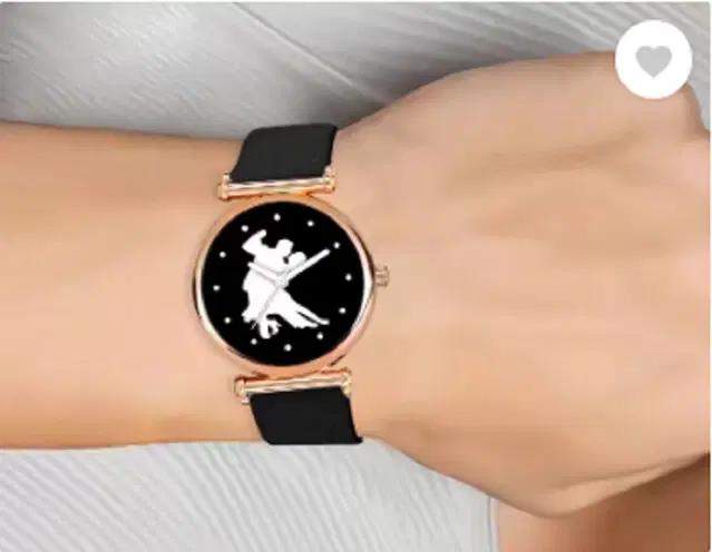 Leather Strap Analog Watch for Women & Girls (Multicolor)