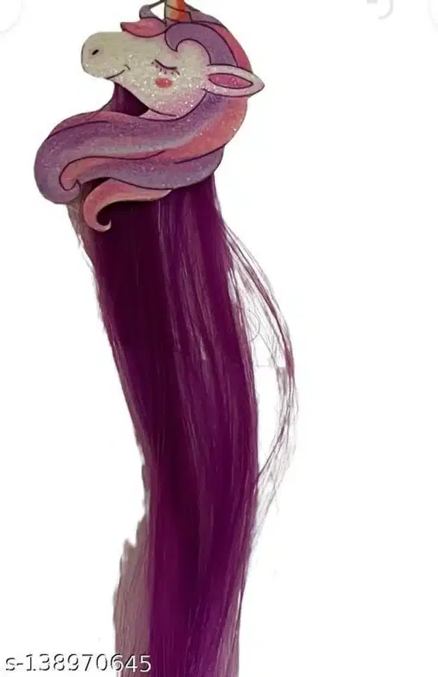 Hair Streak Extention For Girls, Multicolor, Pack Of 2