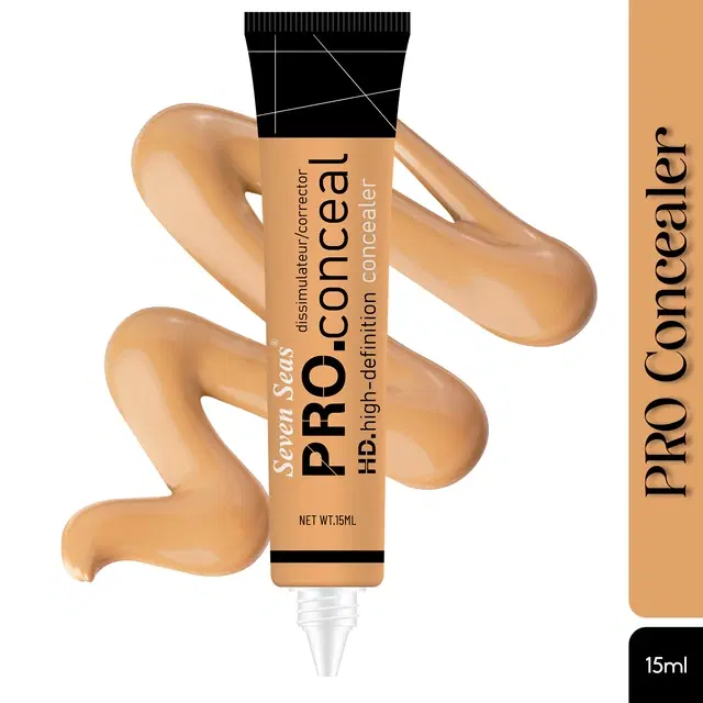 Seven Seas Pro HD High Definition Concealer, Sun Beige (15 ml)