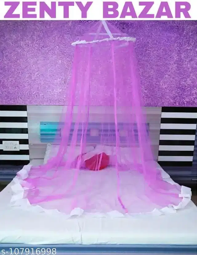 Mosquito Net for Home, Purple, 6.5x6.5 feet