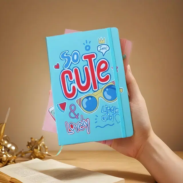 A5 Ruled Diary, Blue