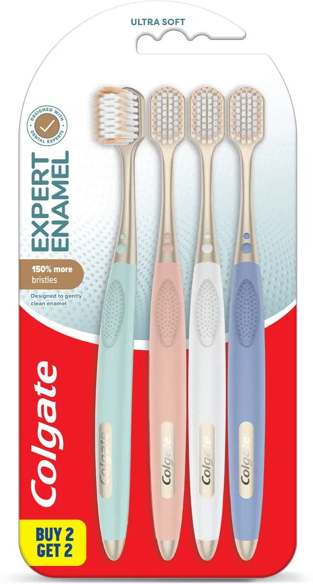 Colgate Expert Enamel Ultra Soft Toothbrush (Buy 2 Get 2 Free)