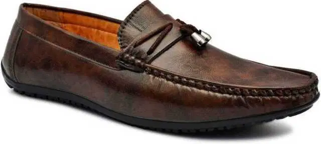 Royal Cruzz Synthetic Slip On Loafers (Brown, 6) (RC-16)