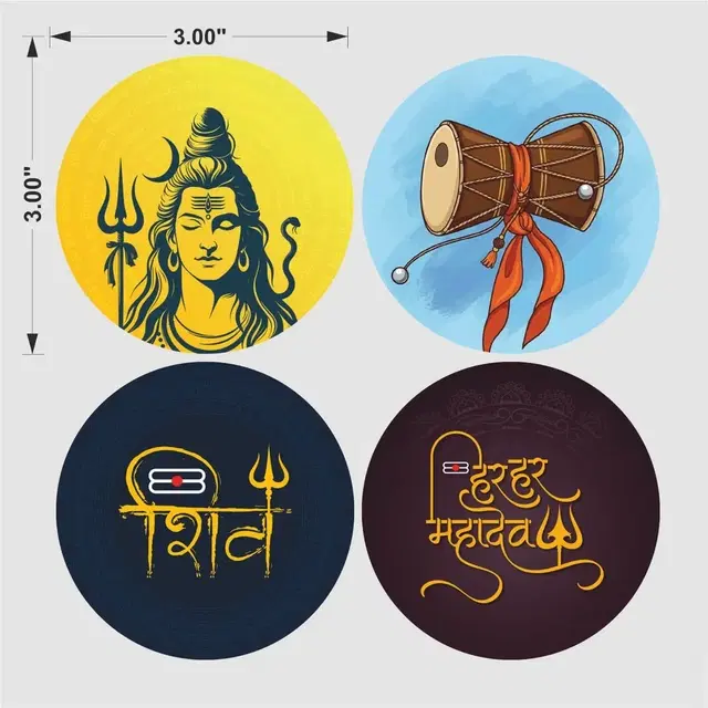 TodFod Mahadev Wooden Fridge Magnet Décor Home Décor