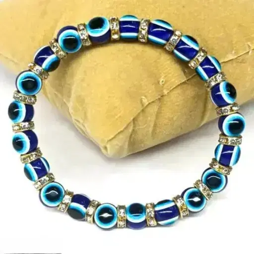 Evil Eye Hand Bracelet for Luck Bringing and Protection, Awesome Jewelry and Gift for Women and Men( Nazar Battu ) Pack of 1