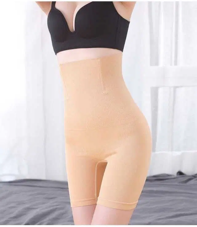 Women’s Cotton Lycra Tummy Control 4-in-1 Blended High Waist Tummy & Thigh Shapewear (S426)