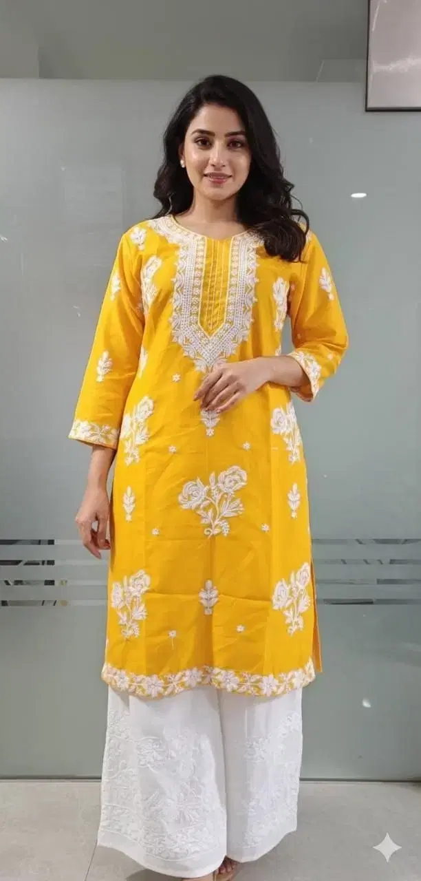 Stylish Printed Kurta Palazzo Set for Women (Blue, S)
