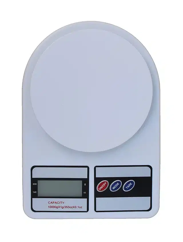 Digital Kitchen Scale, White