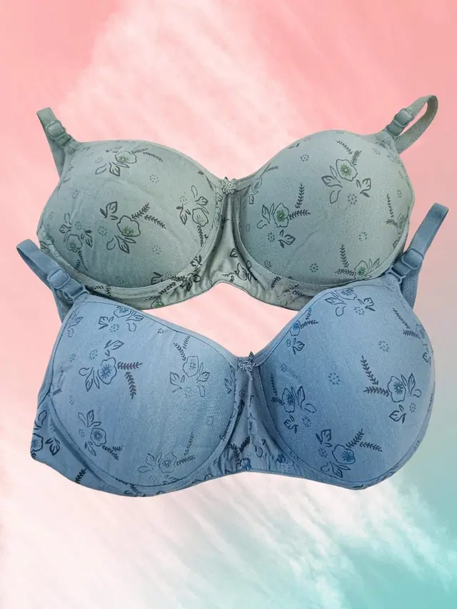 Padded Non-Wired Full Coverage Bra for Comfort & Support for Women, Pack of 3 (Multicolor, 36)