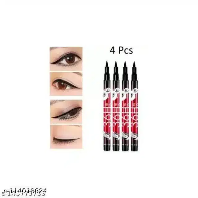 Eye Liner for Women, Black, Pack of 4