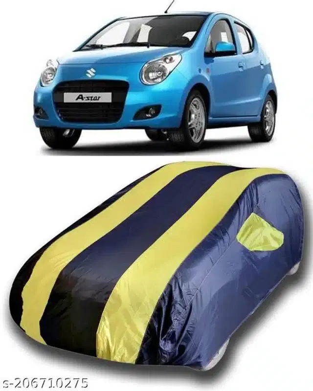 Taffeta Waterproof Car Cover for Maruti Suzuki A-Star, Multicolor