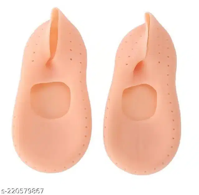 Moisturizing Silicon Gel Socks, Beige