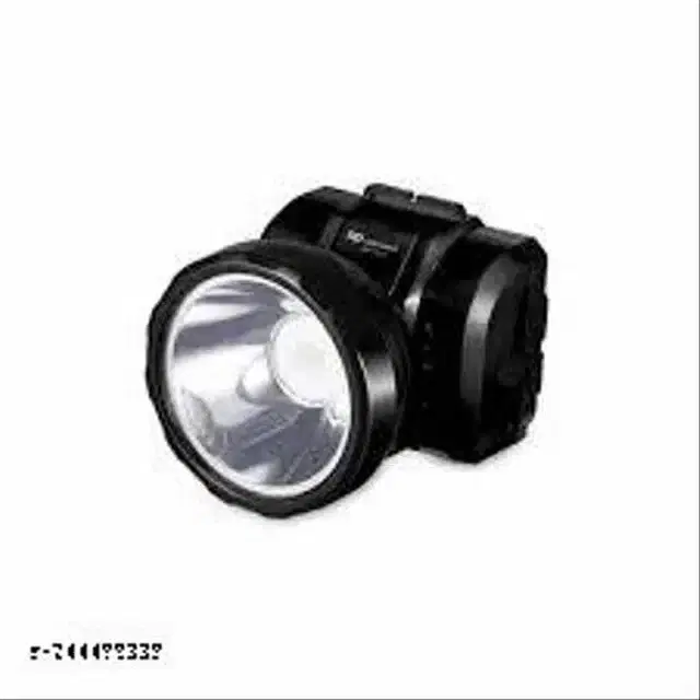 Plastic Rechargeable Camping Head Mount Light, White, 25 W