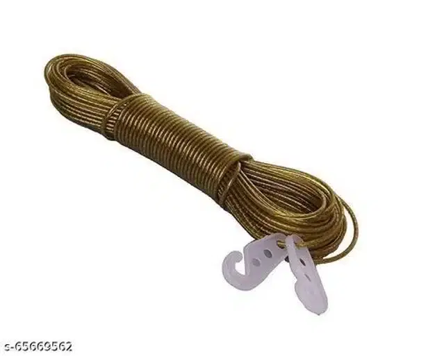 Nylon Rope for Drying Clothes, Brown, 20 m