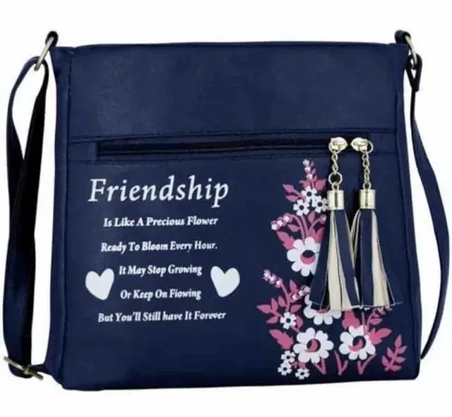 PU Sling Bag for Women (Blue)