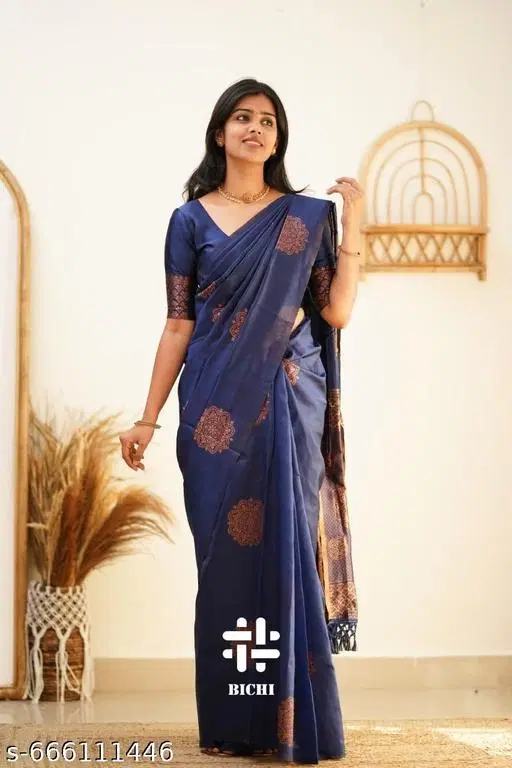 Kanjeevaram Silk Saree for Women (Green)