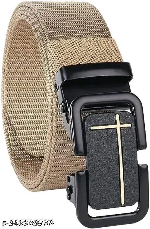Polyester Belt for Men (Multicolor, 26)