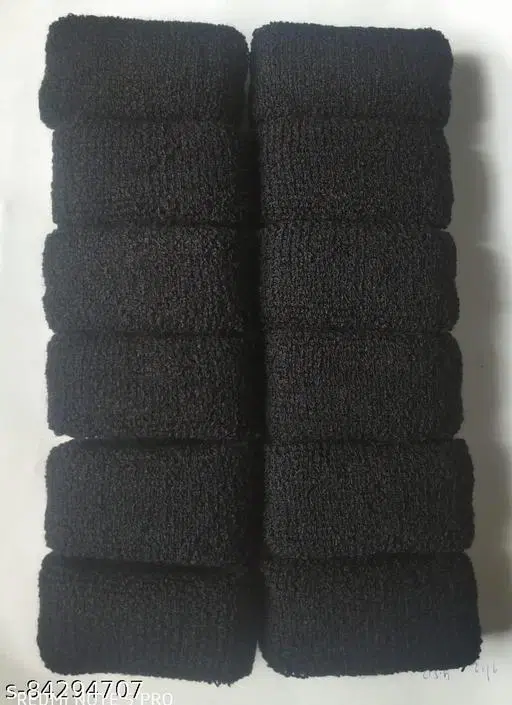 Headband for Women, Pack of 12 (Black, One Size)