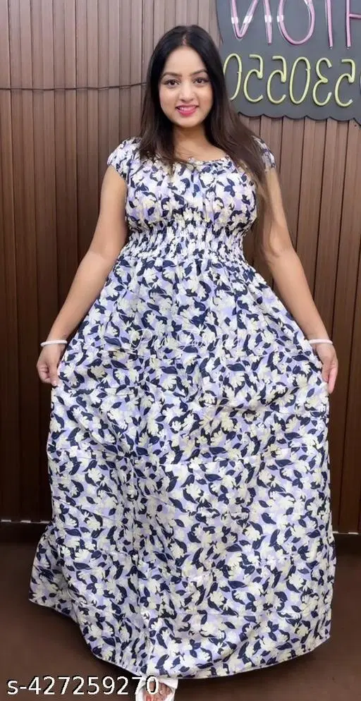 Elegant Gown for Women (White, M)