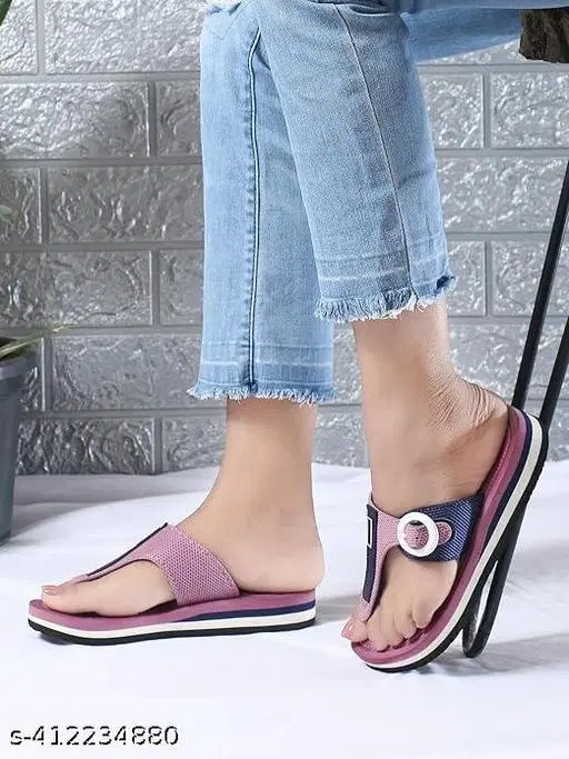 Flats for Women (Pink, 4)