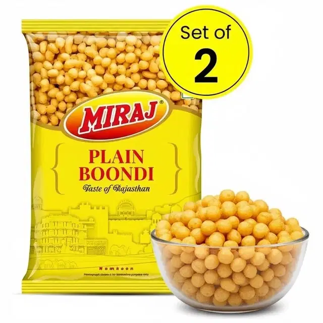 Miraj Plain Boondi 2X150 g (Pack Of 2)