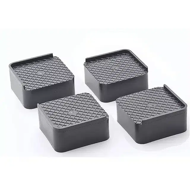 Plastic Shock Absorber Suction Cup Stand Pads for Large Appliances, Grey, Pack of 4