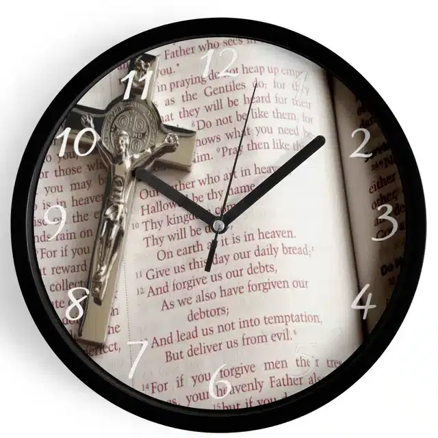 Analog Wall Clock, Multicolor, 7 inches