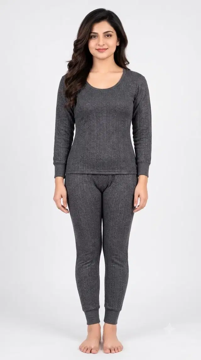 Thermal Set for Women (Black, 38)