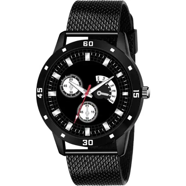 Analog Watch for Men (Black)