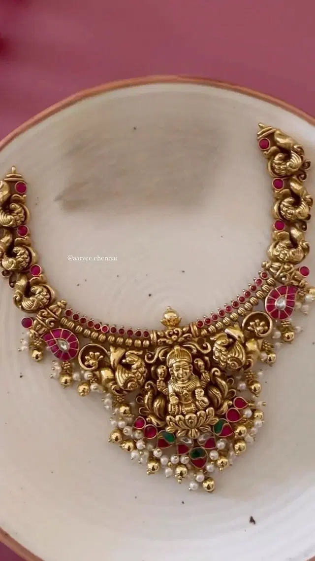 Zircon Gold-plated Necklace Set for Women (Orange, Free Size)