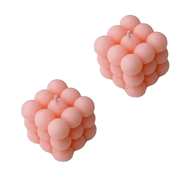 Floish Decor Premium Scented Bubble Candles, Pack of 2