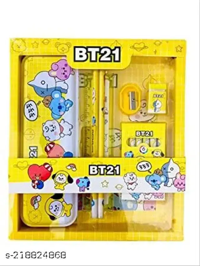 Cartoon Shaped Stationery Gift Set, Yellow