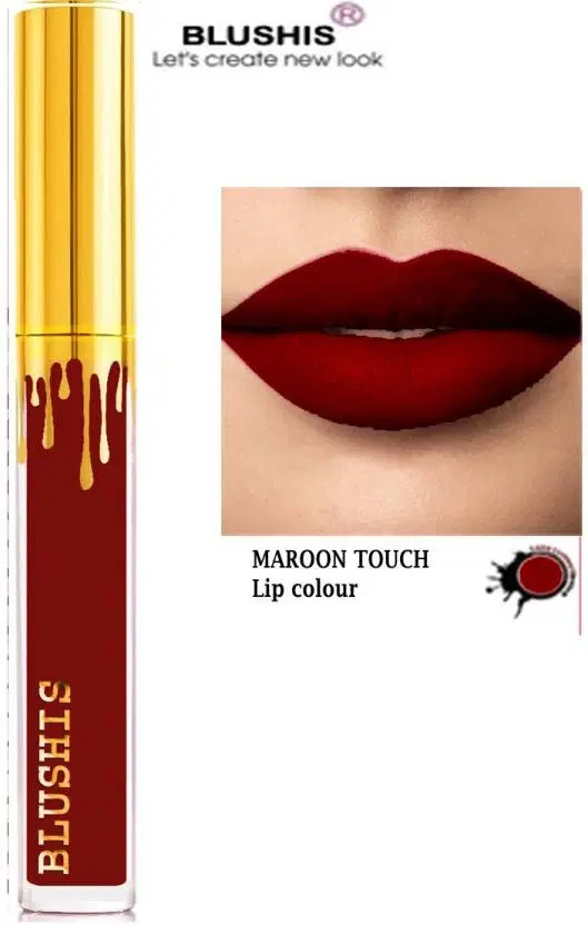 Non Transfer Long Lasting Liquid Lipstick, Maroon Touch, 6 ml