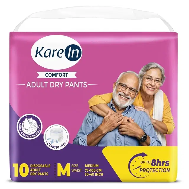 Karein Comfort Adult Diaper Pant M Size, 10unit
