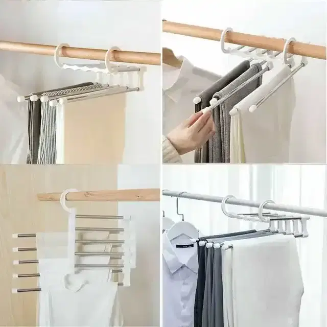 5 in 1 Pant Rack Stainless Steel Multi-Functional Shelves
