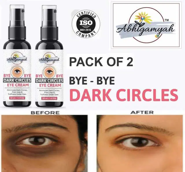 Abhigamyah Under Eye Cream Enriched With Natural Oils To Remove Dark Circles & Wrinkles, 50 ml, Pack Of 2, A-542