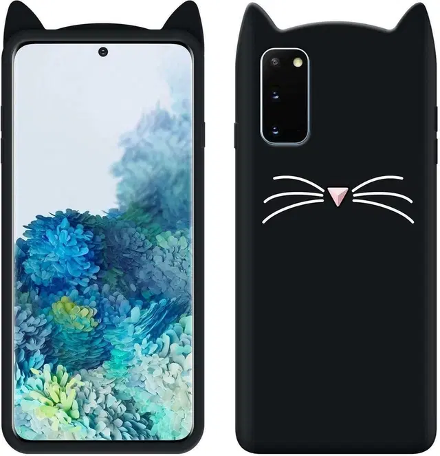 Rubber Mobile Back Cover for Samsung Galaxy S20 FE 5G (Black)