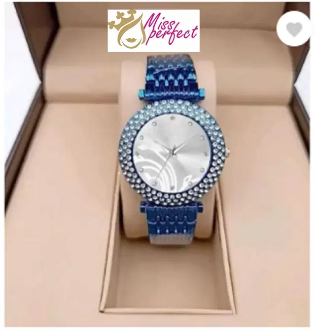 Analog Watch for Women & Girls (Blue)