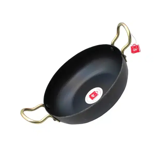 Deep Bottom Kadhai, Black, 1000 ml