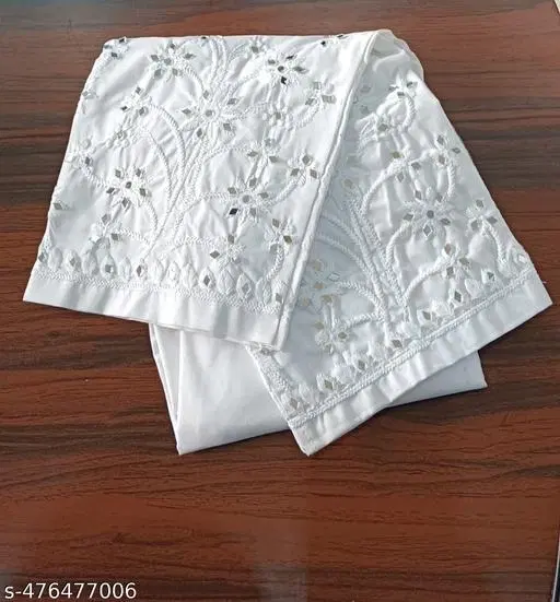 Cotton  Solid Pant for Women, White (XS)