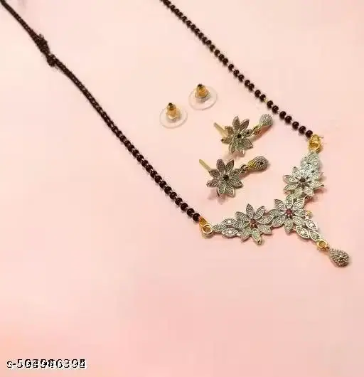 Mangalsutra Set Gold Long for Women