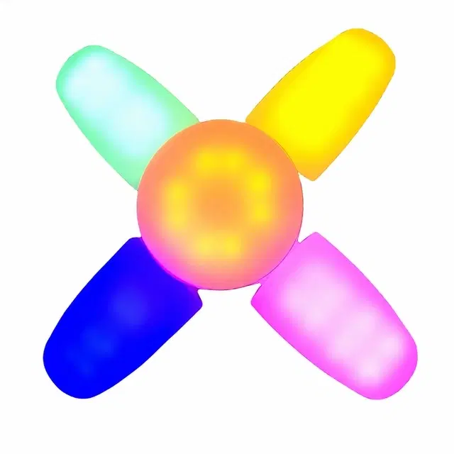 RavBelli 25W Multicolor Fan Shape Led Bulb